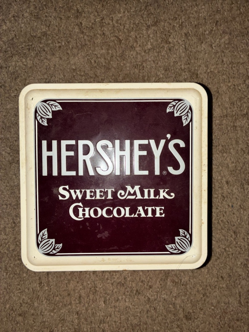 Hershey’s Sweet Milk Chocolate Tin, 1912 Edition, Vintage 1990